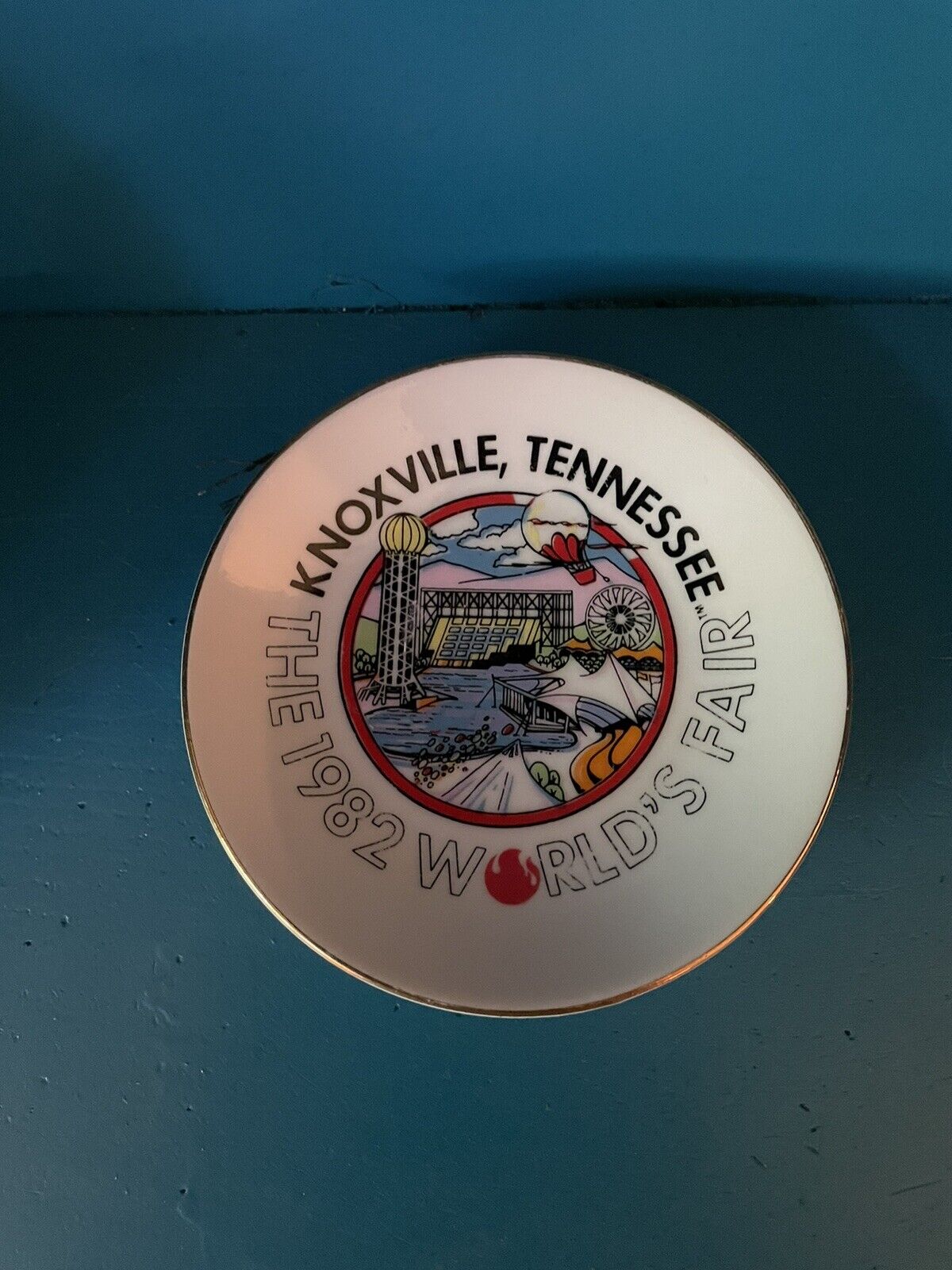 Vintage 1982 World’s Fair Knoxville Tennessee Trinket Souvenir Plate