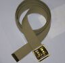 Belt New Tan Canvas Web Military Army Marine Alloy Brass Finish Buckle M1 W P38