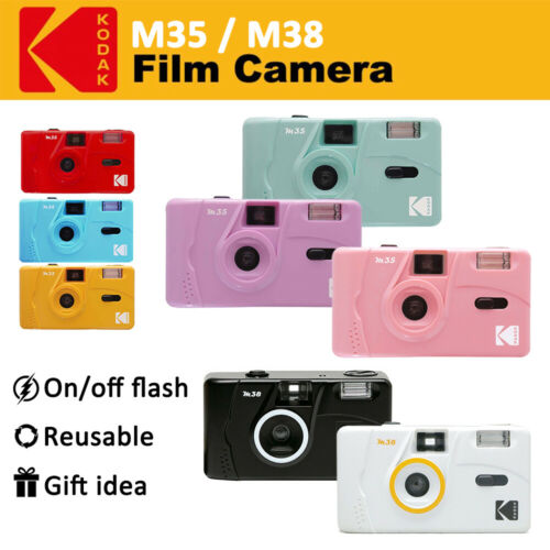 Kodak Vintage Retro M35 / M38 35mm Reusable Film Camera With Flash *gift Idea*