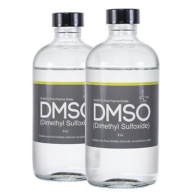 Dmso Pharma Grade 99.995% Odorless 8oz Glass 2 Bottle Special Naturl Pain Relief