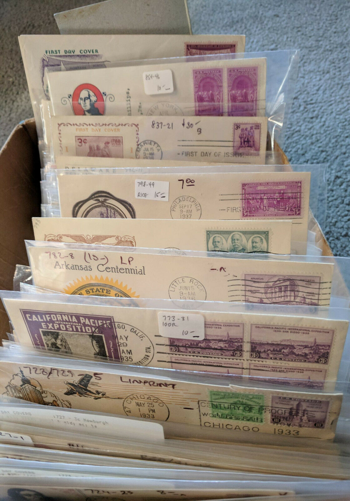 Overstock Sale 1930s Better Cacheted First Day Covers *** Buy 1 Or Many ***