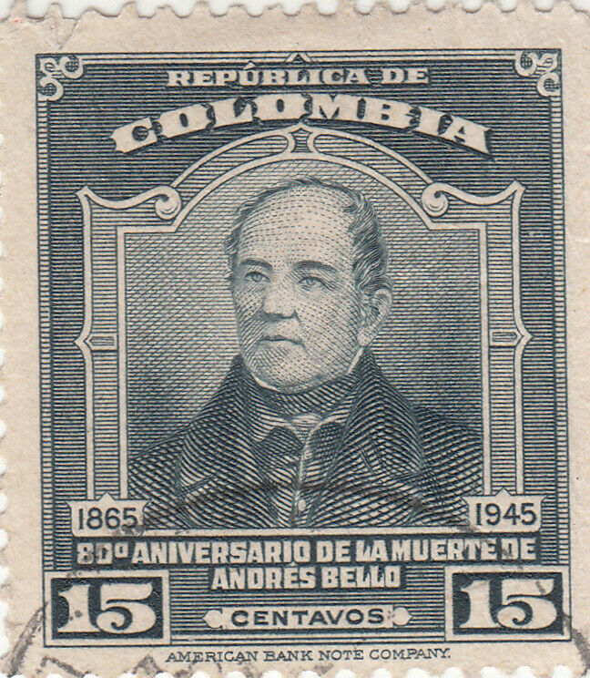 Colombia 1947, Andres Bello, 15c Used