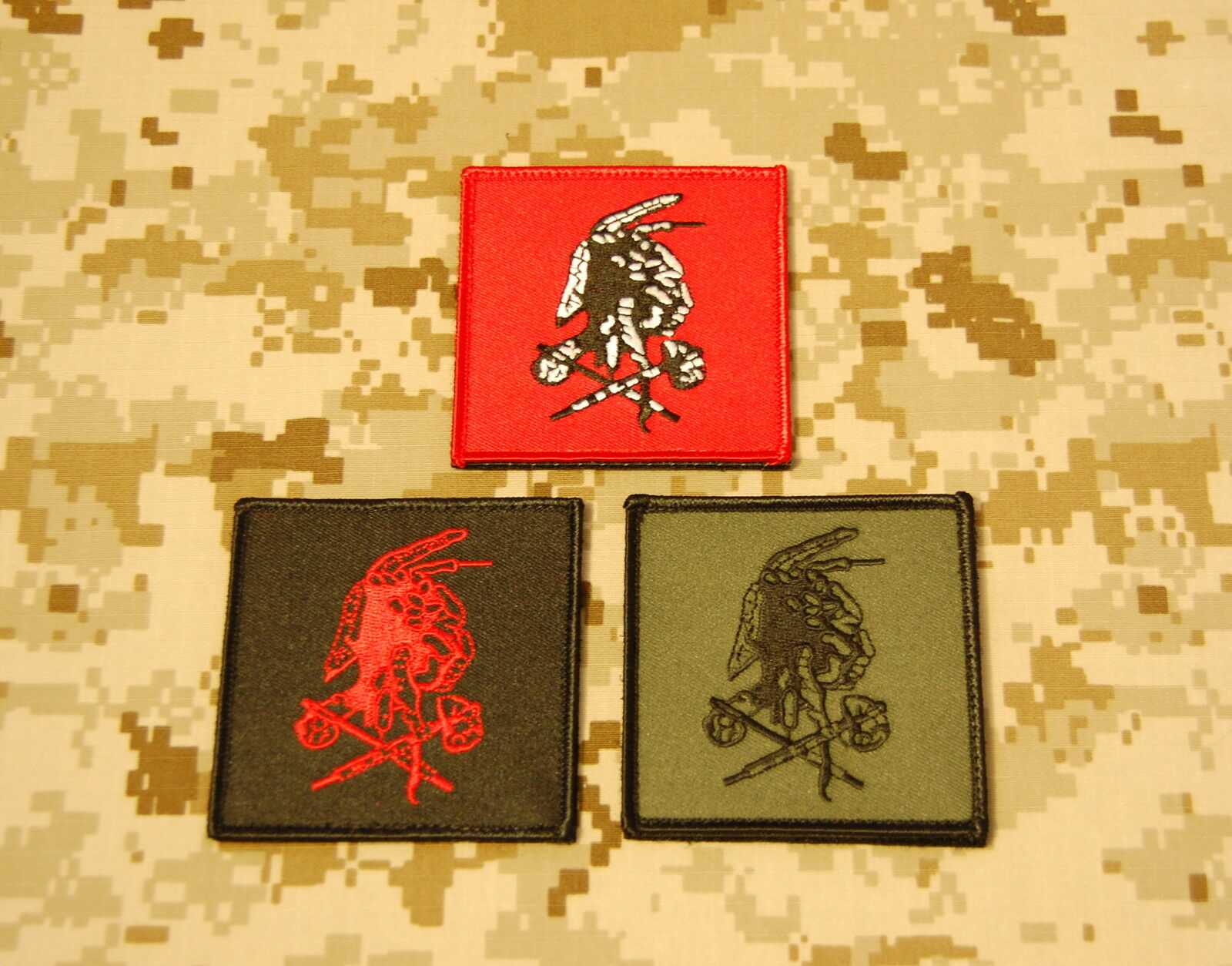 Nswdg Red Squadron Shooter Patch Set Seal Team Six Devgru Red Team St6 Hook