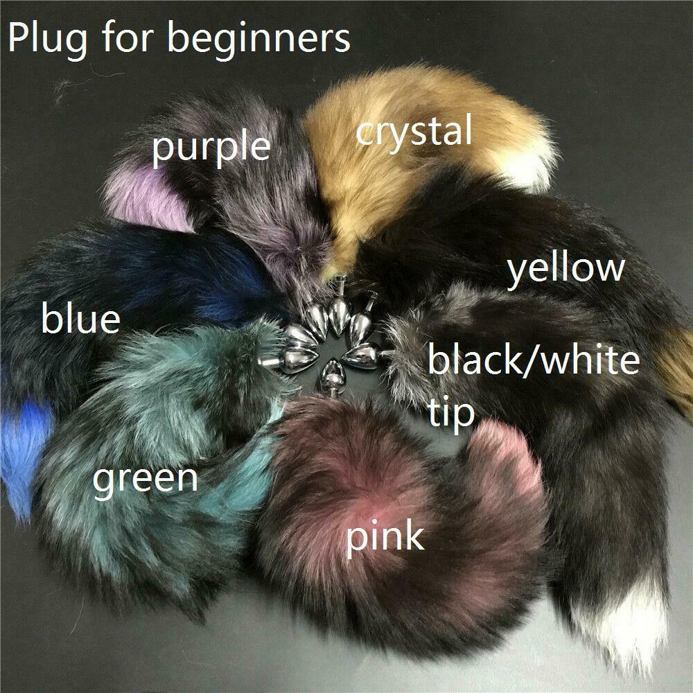 Real Fox Fur Tail Fox Tail Funny Toy Adult Games Cosplay Gift
