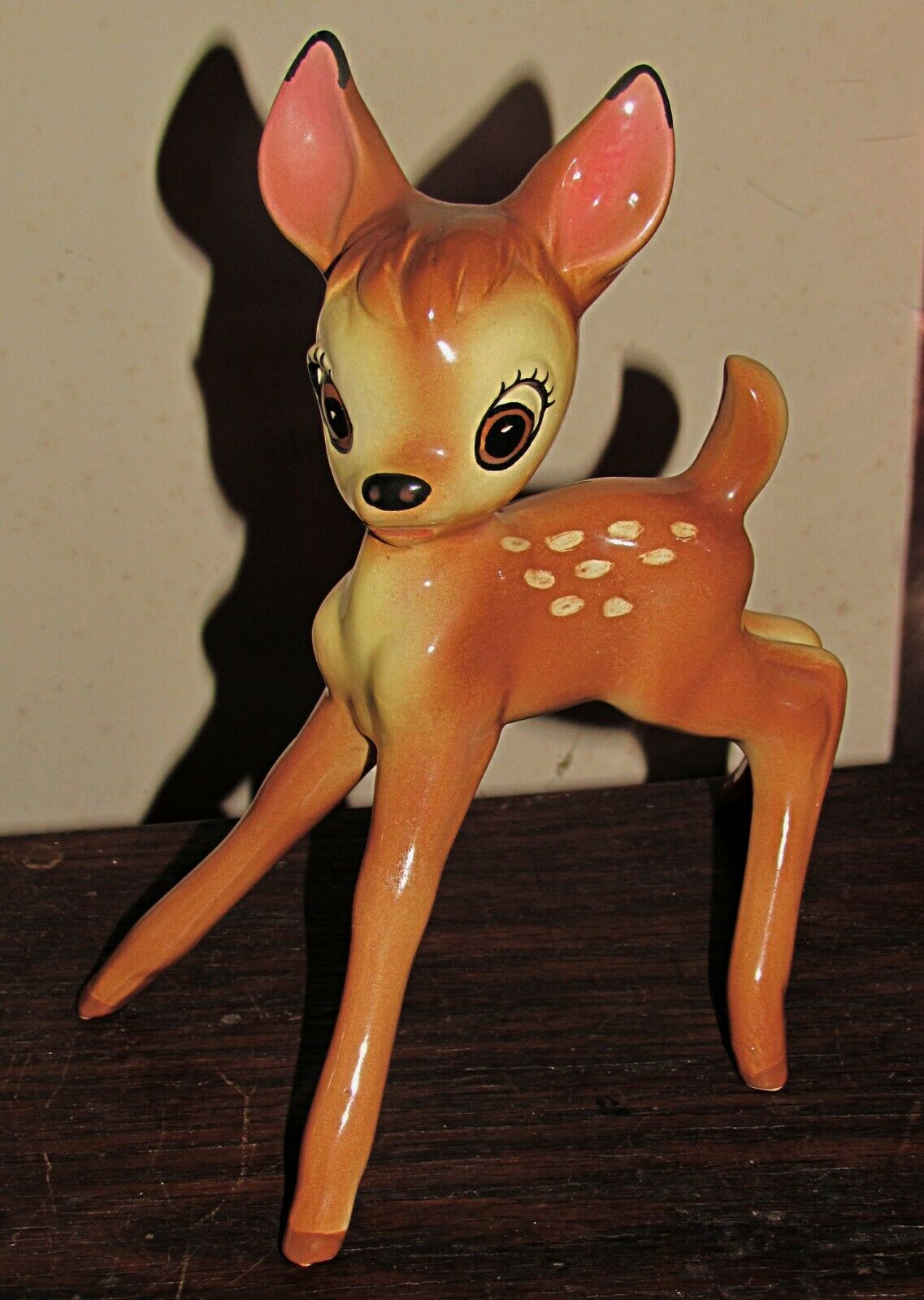 Vtg 1940's Bambi Faline Evan K Shaw American Pottery Co 9" Figurine Walt Disney