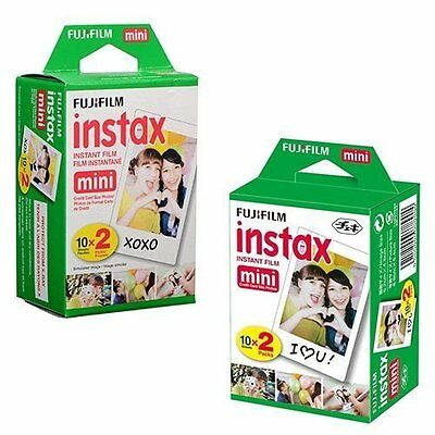 40 Sheets Fujifilm Instax Instant Film For Mini 8-9 & All Fuji Mini Cameras