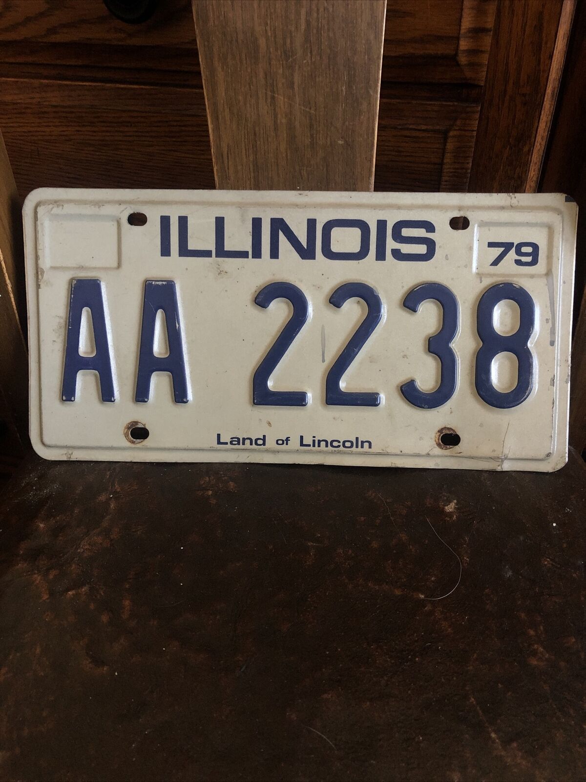 1979 Illinois License Plate Single Original Paint