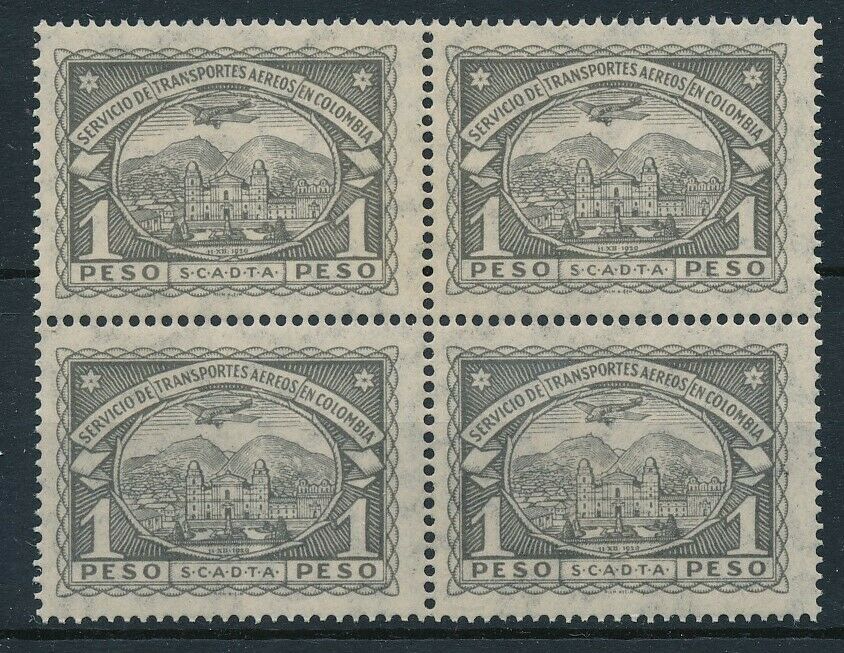 [p15017] Colombia 1923/8 : 4x Good Very Fine Mnh Scadta Airmail Stamp - $85