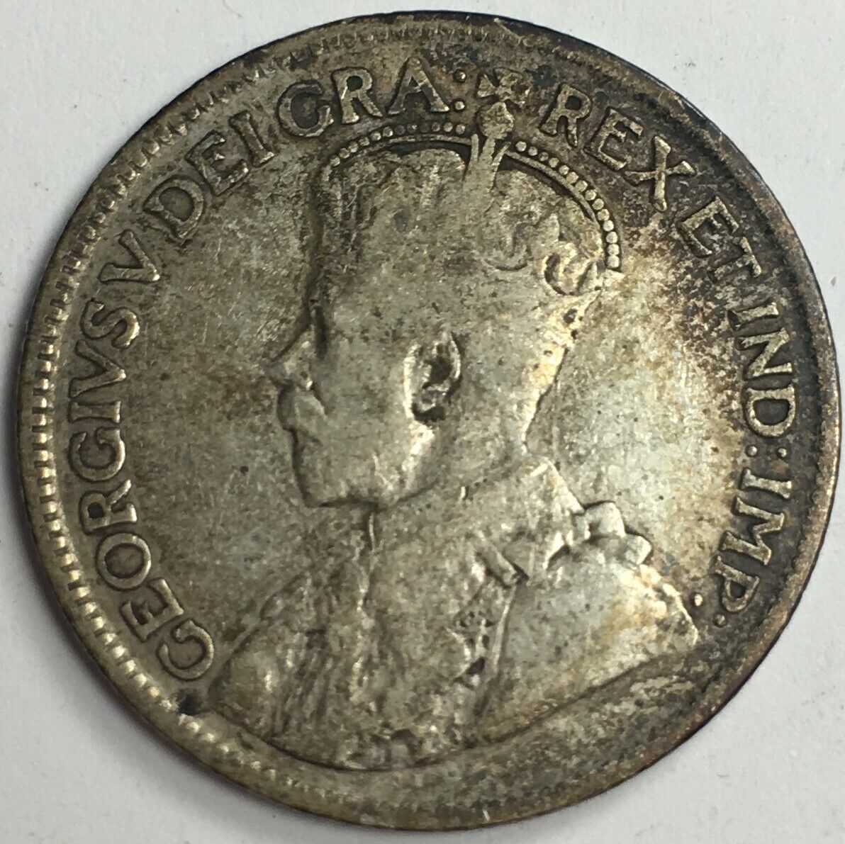 1919 Newfoundland 25 Cents - George V - 92.5% Silver Coin - Km#17 - 2464